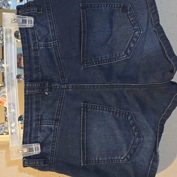 Indigo Rein High-Waisted Stretch Denim Shorts - Picture 3 of 3